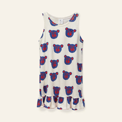 Teddy print dress by Wynken