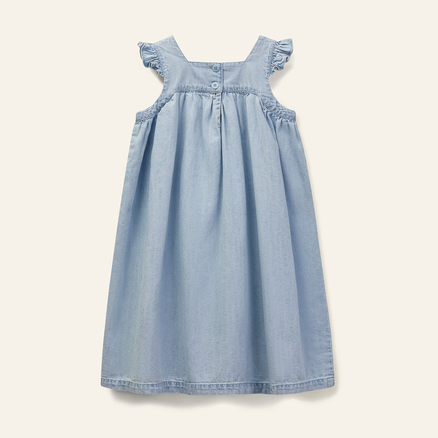 Pale denim deck dress by Wynken