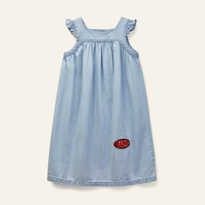 Pale denim deck dress by Wynken