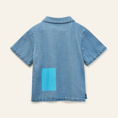 Block jean shirt by Wynken