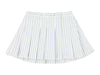 Stripe barre pleated skirt by Morley