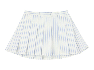 Stripe barre pleated skirt by Morley