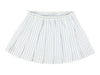 Stripe barre pleated skirt by Morley