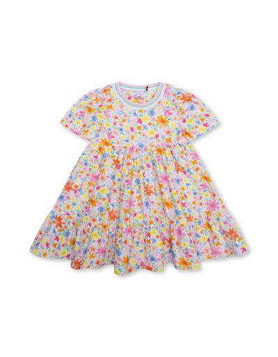 Watercolor flower print tiered dress by Oilily