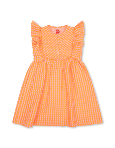 Gingham flutter sleeves dress by Oilily