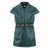 Rain forest leather dress by Karl Lagerfeld