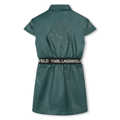 Rain forest leather dress by Karl Lagerfeld