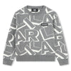 Anthracite karl letters sweater by Karl Lagerfeld