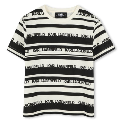 Striped print t-shirt by Karl Lagerfeld