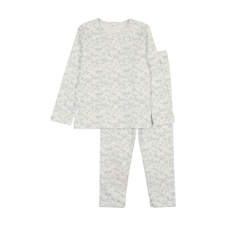 Dainty vine blue pajamas by Bonjoy