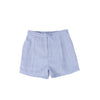 Textured linen light blue shorts by Le Bourdon