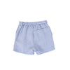 Textured linen light blue shorts by Le Bourdon