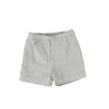 Textured linen sage shorts by Le Bourdon