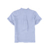 Front pocket light blue shirt by Le Bourdon