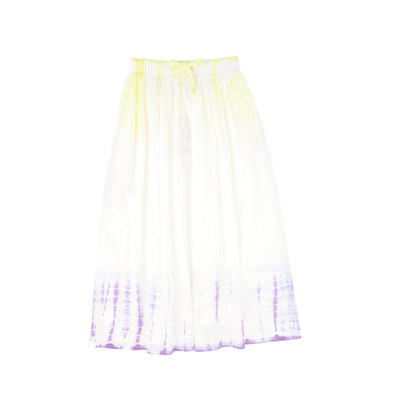 Crinkle lilac tie dye maxi skirt by Valentina