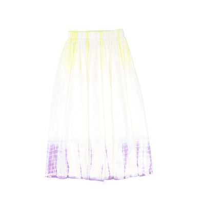 Crinkle lilac tie dye maxi skirt by Valentina