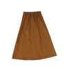 Camel denim pocket midi skirt by Bamboo