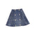 Double button pleated denim skirt by Bace