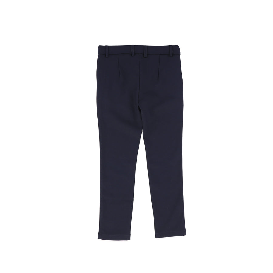 Wool slim navy pants by Bamboo