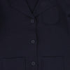 Pocket emblem navy knit blazer by Bamboo