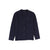 Pocket emblem navy knit blazer by Bamboo