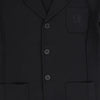 Multi pocket knit black blazer by Le Bourdon