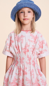 Sia toile pink dress by C'era Una Volta