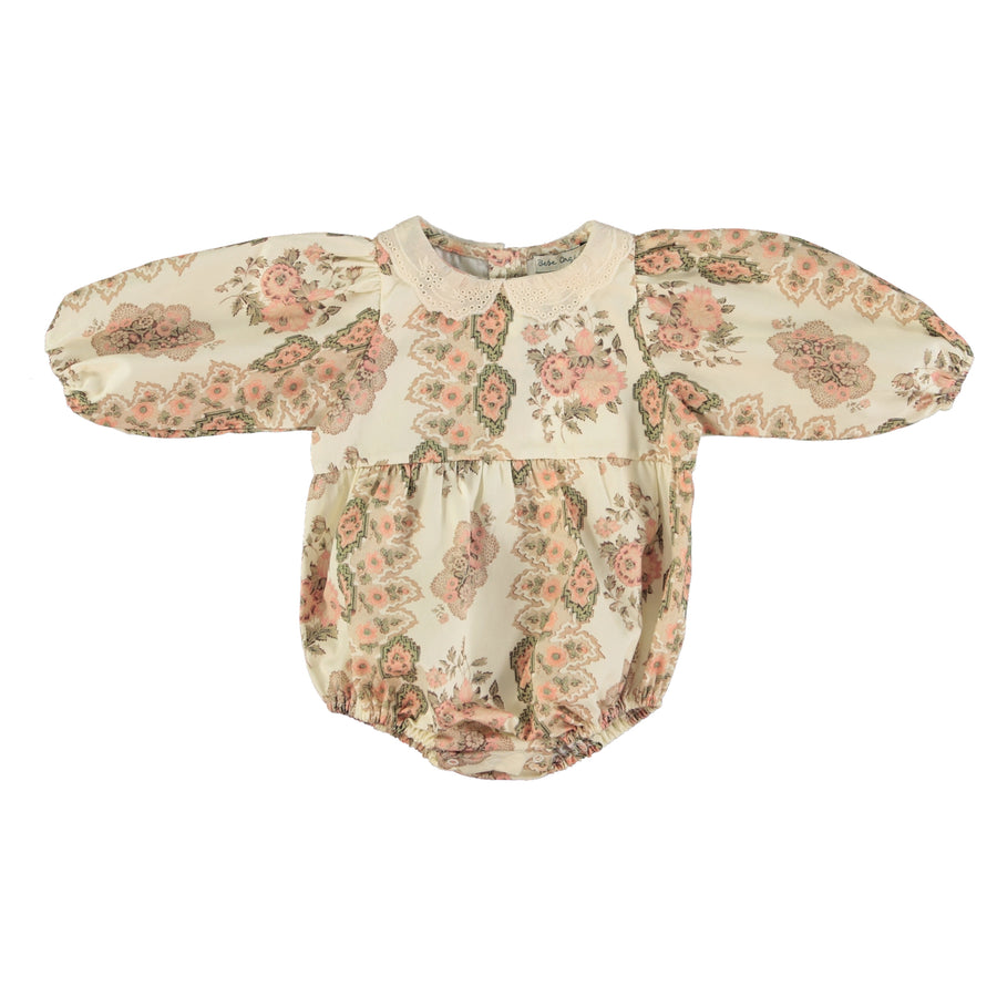 Darja tapestry floral romper by Bebe Organic