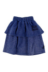 Space tiered blue skirt by Loud