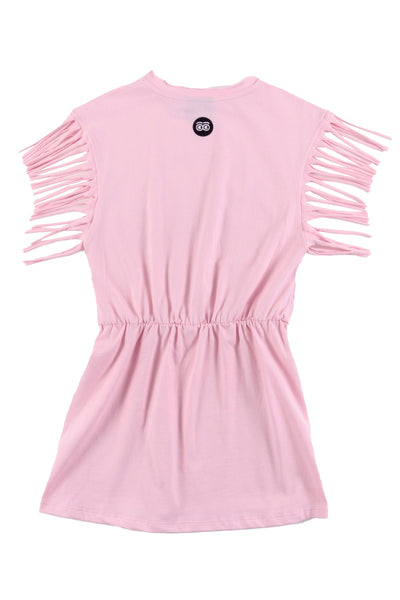 Fringed pink dress by Loud