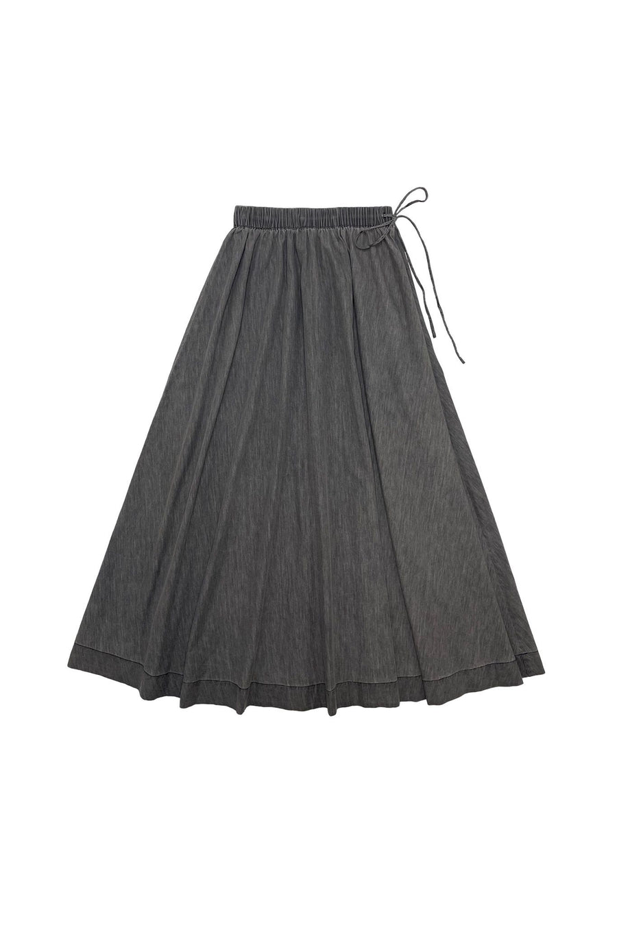 Leslie grey denim skirt by Zaikamoya