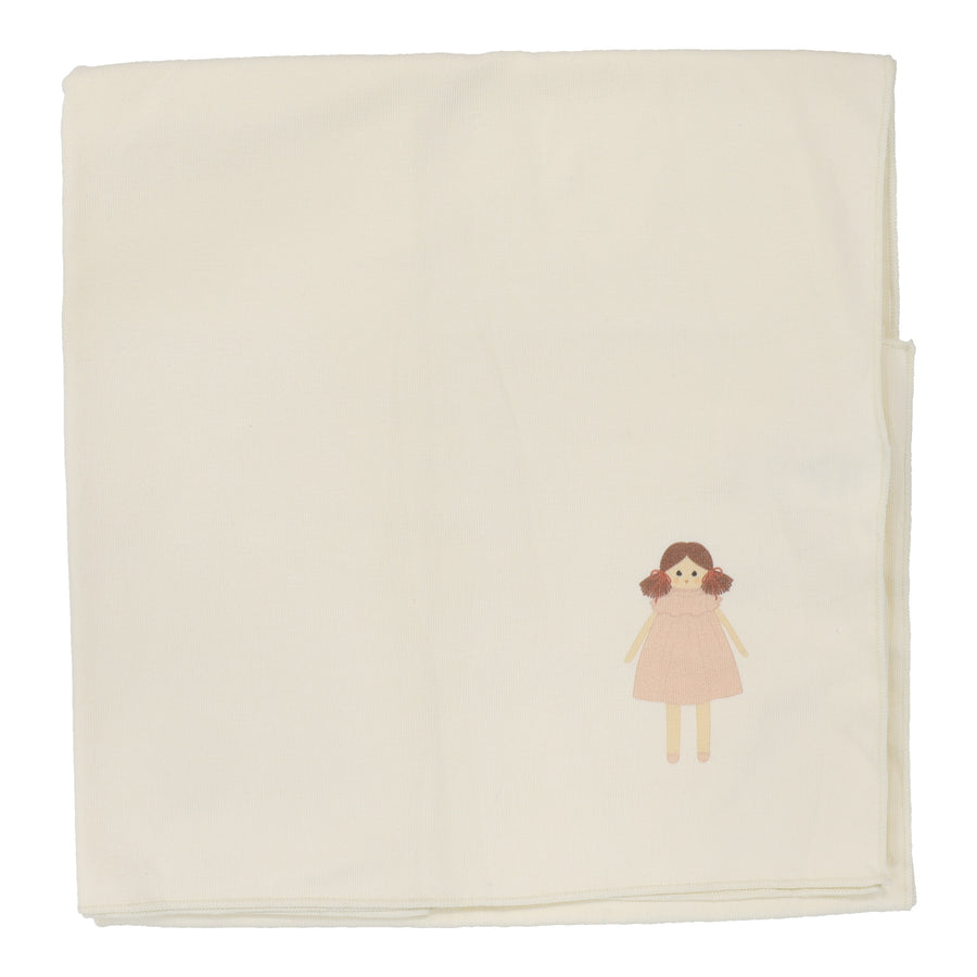 Hand drawn doll blanket by Lilette