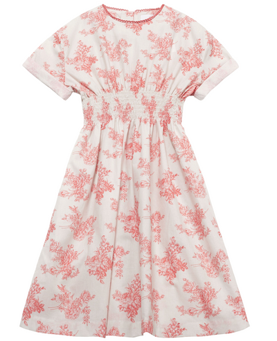 Sia toile pink dress by C'era Una Volta