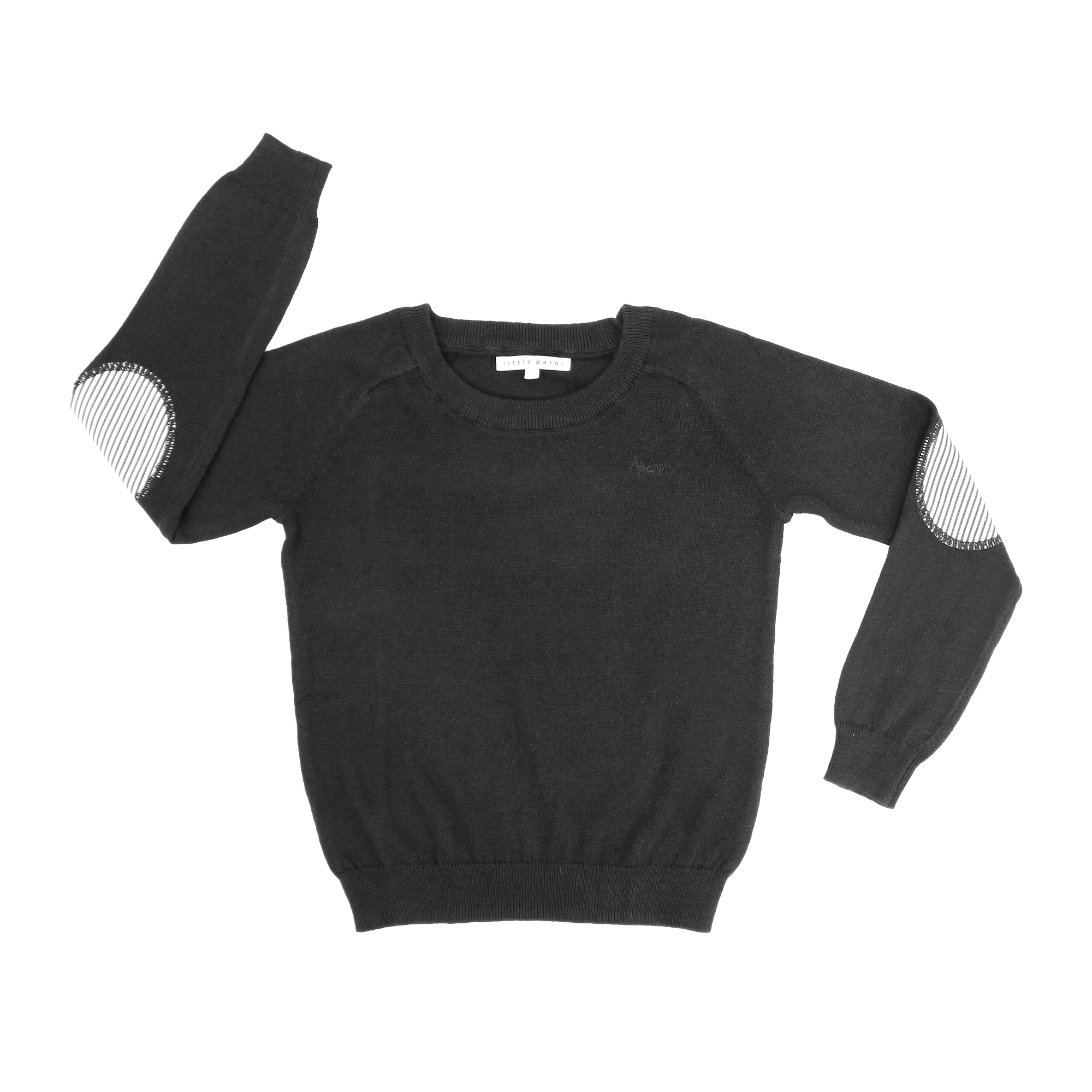 Black sweater with elbow patches hotsell