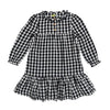 Checkered collar dress by Losan