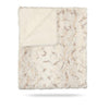 Speckled beige & natural lux fur blanket by Peluche