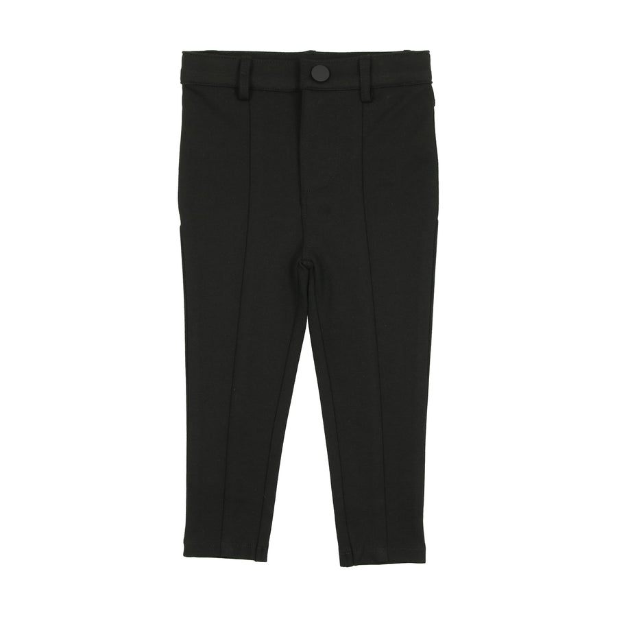 Black knit stretch pants by Lil Leggs