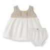 Lola beige dress + bloomer by 1 + In The Family