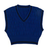 LM blue knit vest by Luna Mae