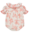 Agapi toile pink romper by C'era Una Volta