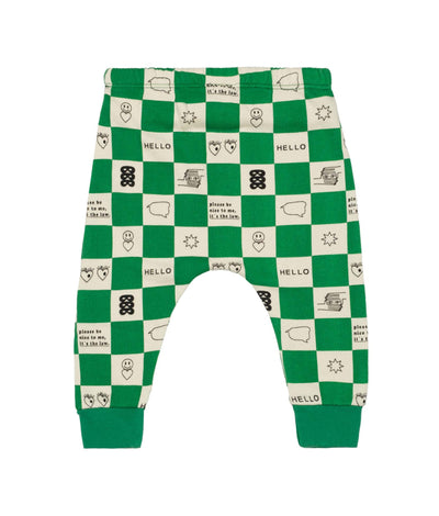 Comic book check green set by Beau Loves