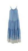 Satin stripe lace dress by Ermanno Scervino