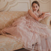 Layers tulle mauve gown by Petite Amalie