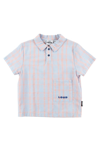 Check neon polo shirt by Loud