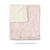 Pink heather & natural super fluff blanket by Peluche