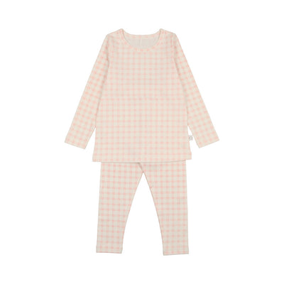 Grid pink pajamas by Pouf