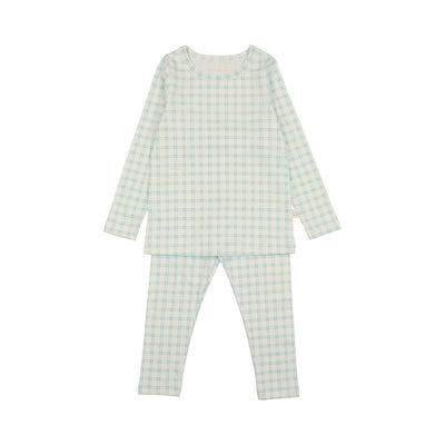 Grid blue pajamas by Pouf