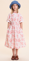 Sia toile pink dress by C'era Una Volta