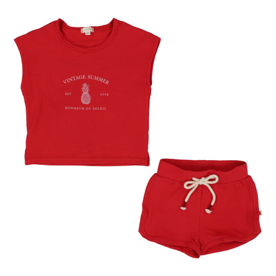 Red toddler set by Lil Leggs