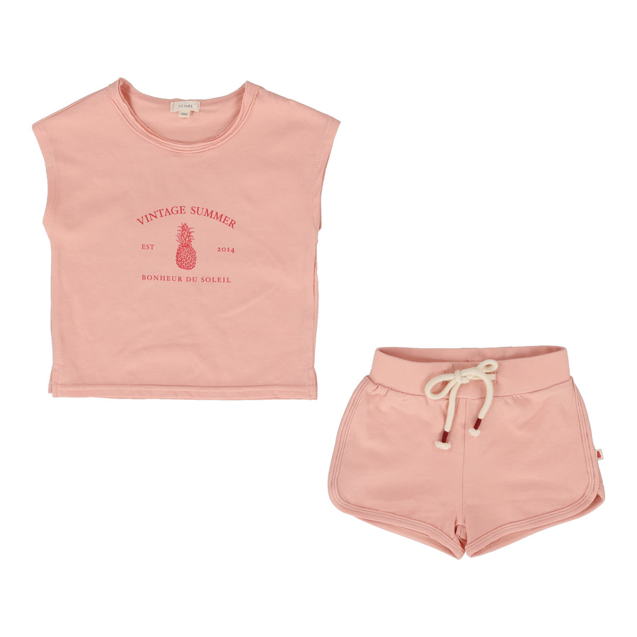 Coral toddler set by Lil Leggs